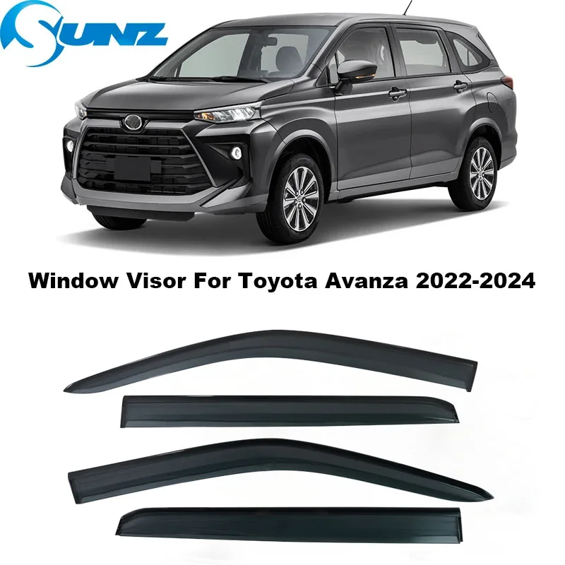 Car Window Deflector Sun Visor Rain Gurad For Toyota Avanza 2022 2023 2024 Window Visor Deflector Windshield  Rain Guard Shields