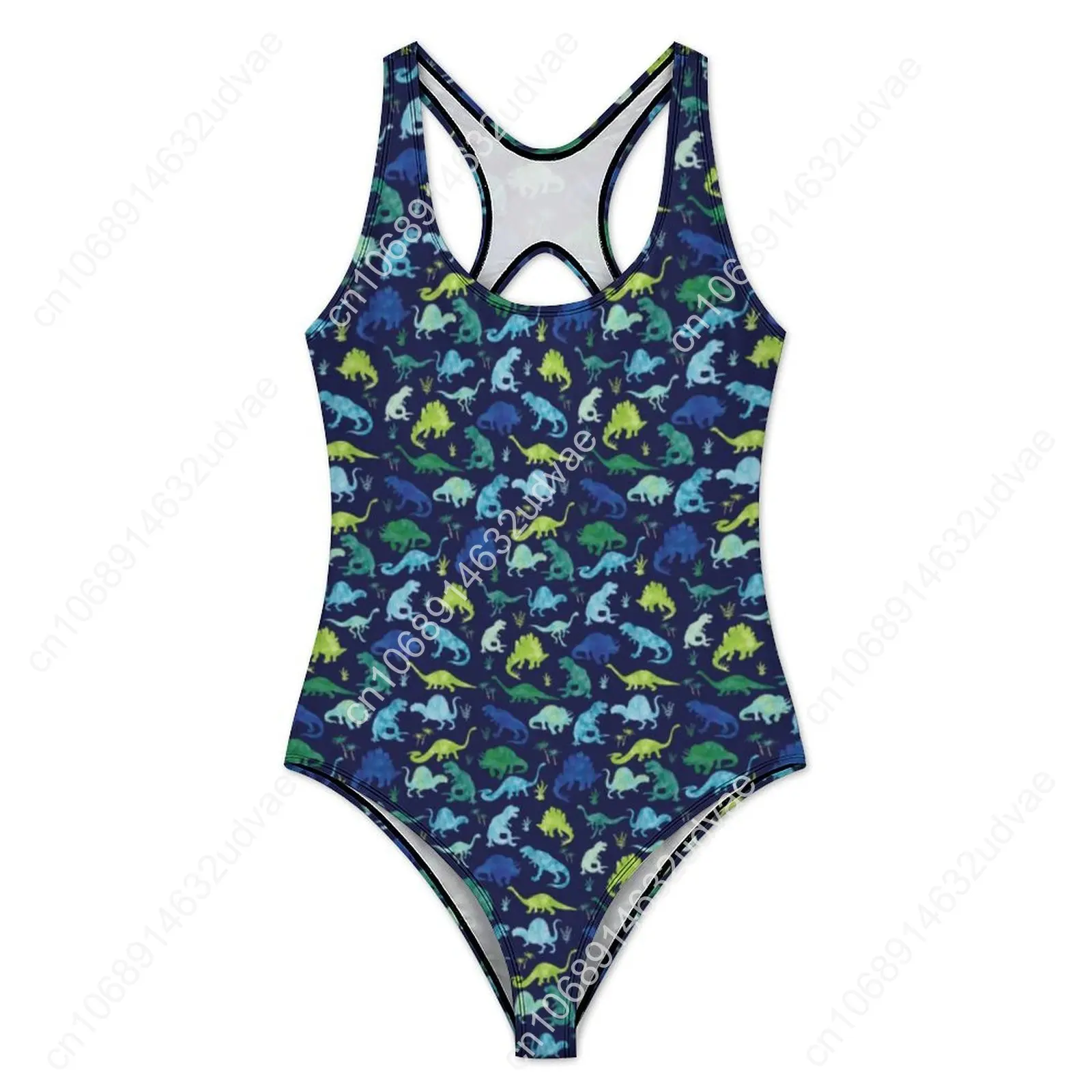 Dinosaur Swimsuit Green Blue Animal Push Up Swimwear One Piece Holiday Rave Bathing Suits Bodysuit Design Beach Wear Plus Size
