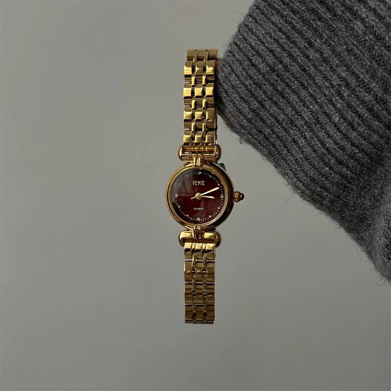 2025 waterproof quartz watch birthday gift antique classic trend women's watch elegant and simple