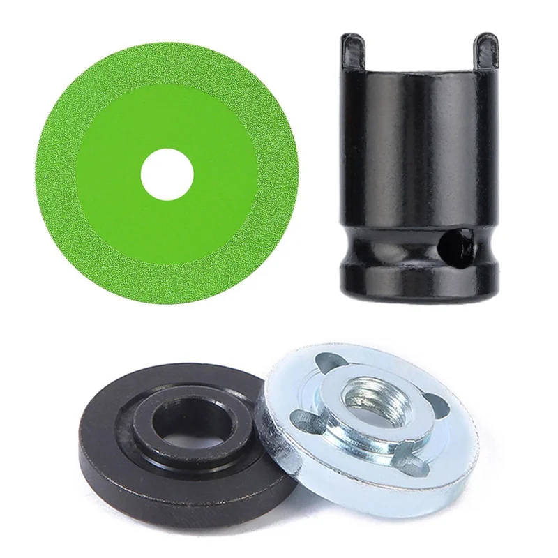 Disco De Corte De Vidro Com Adaptador, Lâmina De Serra Ultrafina, Garrafas De Vinho De Jade, Lâmina De Corte De Chanframento, 10cm, 4Pcs