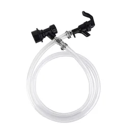 Ball Lock Beer Line Assembly, Homebrew Picnic Tap Faucet with 60cm Silicone Hose,Party Beer Dispenser Corny Keg Soda Dispensing