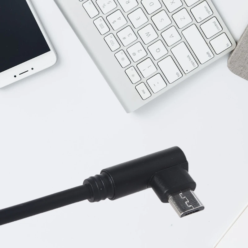 Portable Metal for Head Extension Cord for Driving Recorder and More Cell Micro USB Elbow Extension Cable