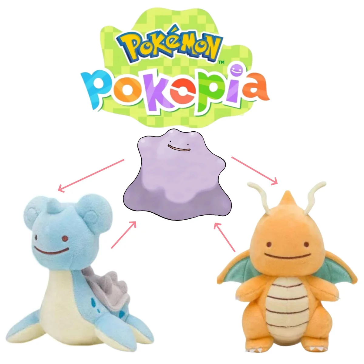 Pokemon Pokopia Plush Ditto Dragonite Lapras Doll Tangrowth Snorlax Smeargle Tinkaton Toy White Pikachu Transform Soft Gift