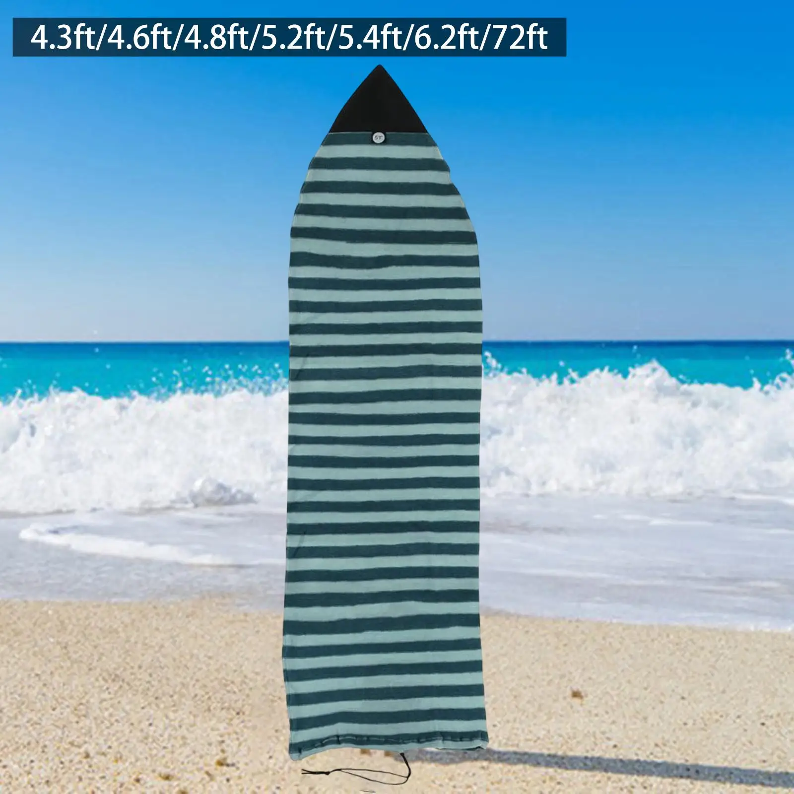 Accesorios de cubierta de calcetín de tabla de surf para entusiastas del surf poliéster de punto plegable