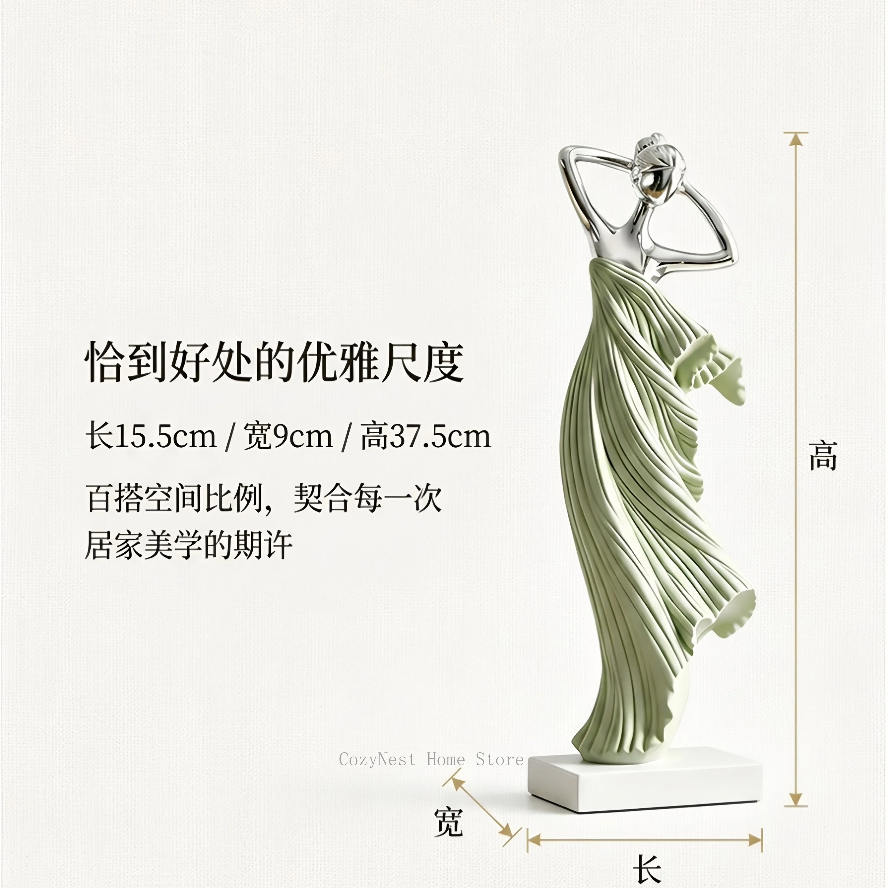 For Medieval style abstract art figure ornament living room TV cabinet wine cabinet decoration creative personality retro office