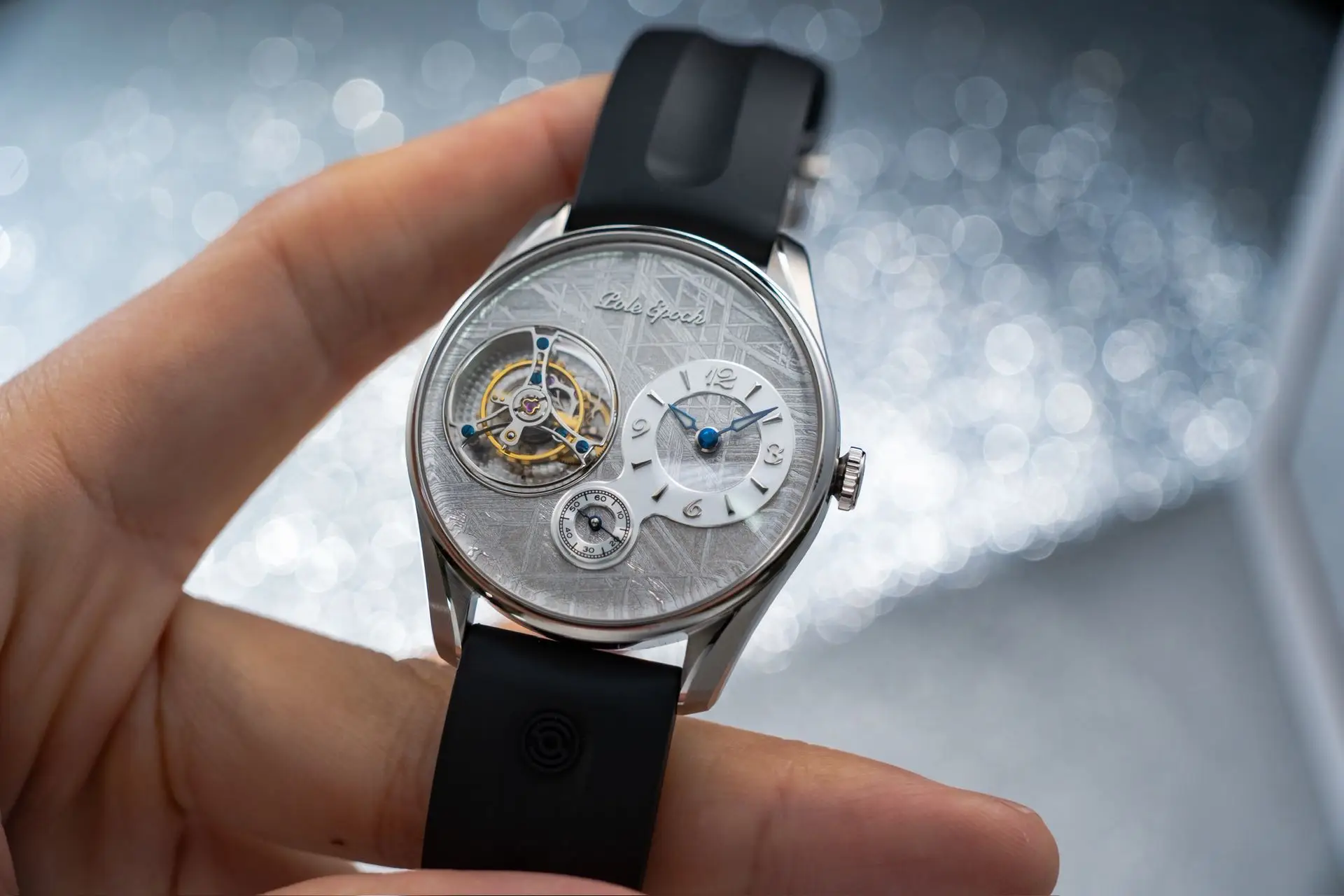 008 Meteorite Men's Mechanical Watch Manual Tourbillon Movement with Sapphire Glass