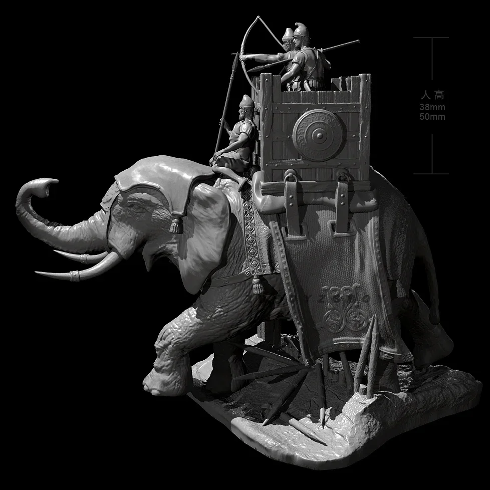 38mm 50mmResin model kits figure colorless and self-assembled 3D Printing TD-6587/3D