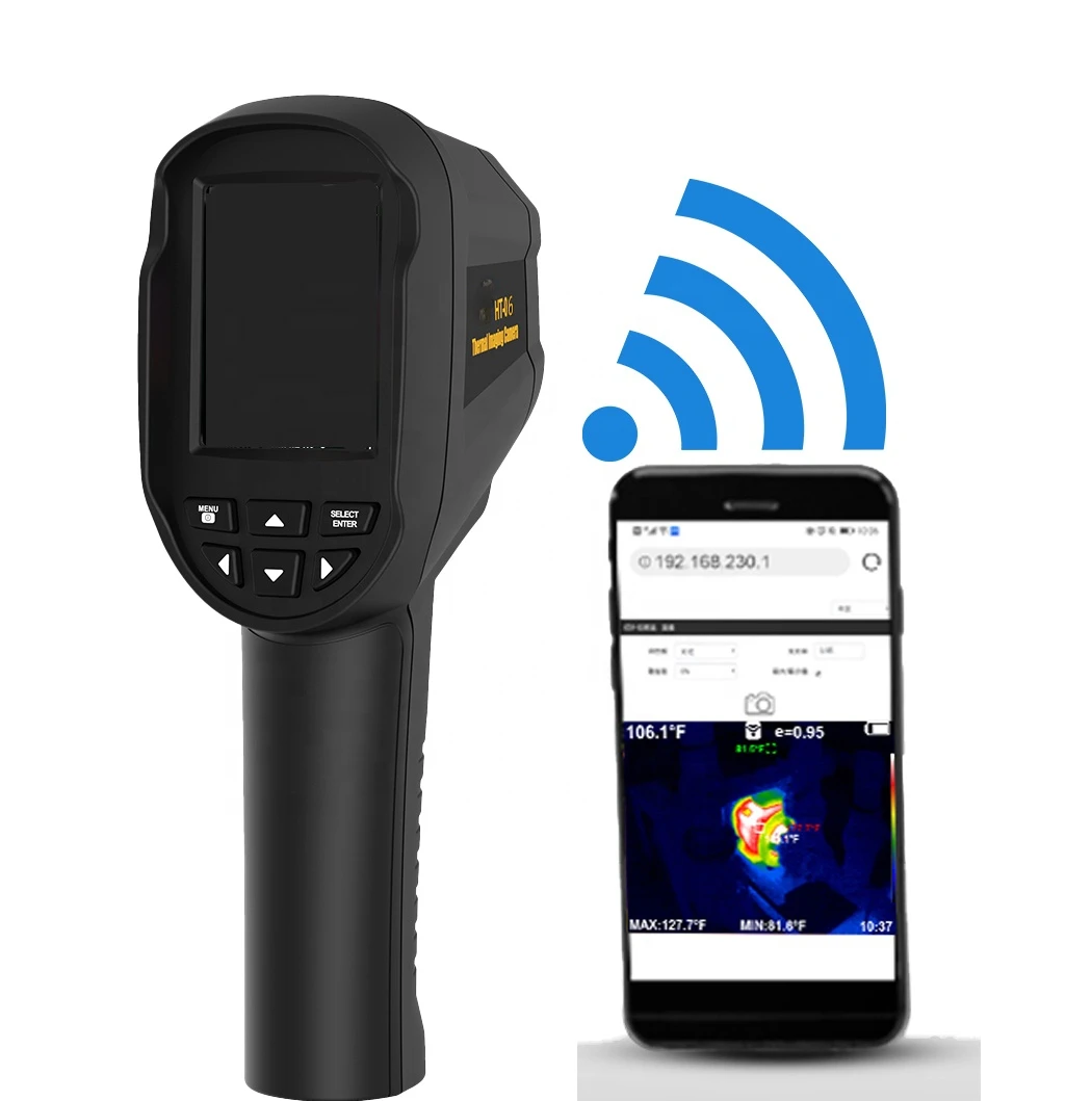 HT-06 256x192 Pixels WIFI Thermal Camera Transmission Handheld Thermal Imager For Industrial Inspection
