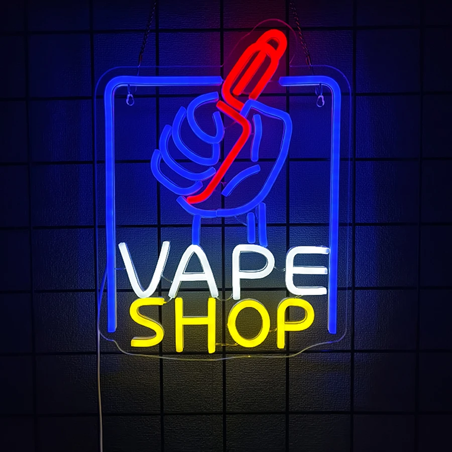 Smoking Neon Sign For Wall Decor,Light Up Sign For Smoke Shop,Smoking Lounge,Man Cave,Vape Store,Gift For Dad,Recreation Room view 5