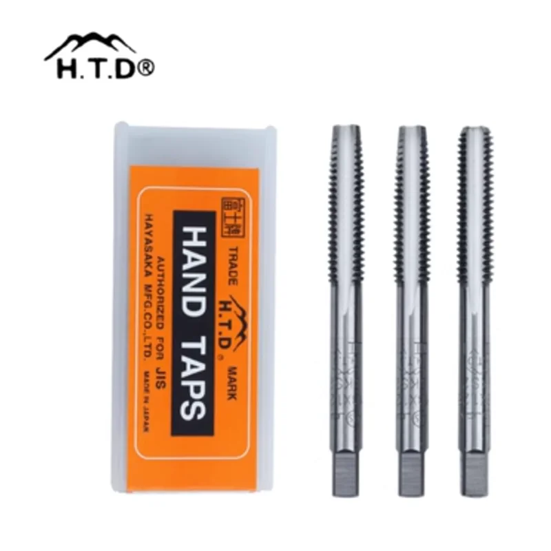 GULING 3PCS HSS M2~M30 Straight Fluted Screw Thread Tap Metric Plug Hand Taps Drill Bit Set Power Hand Tools