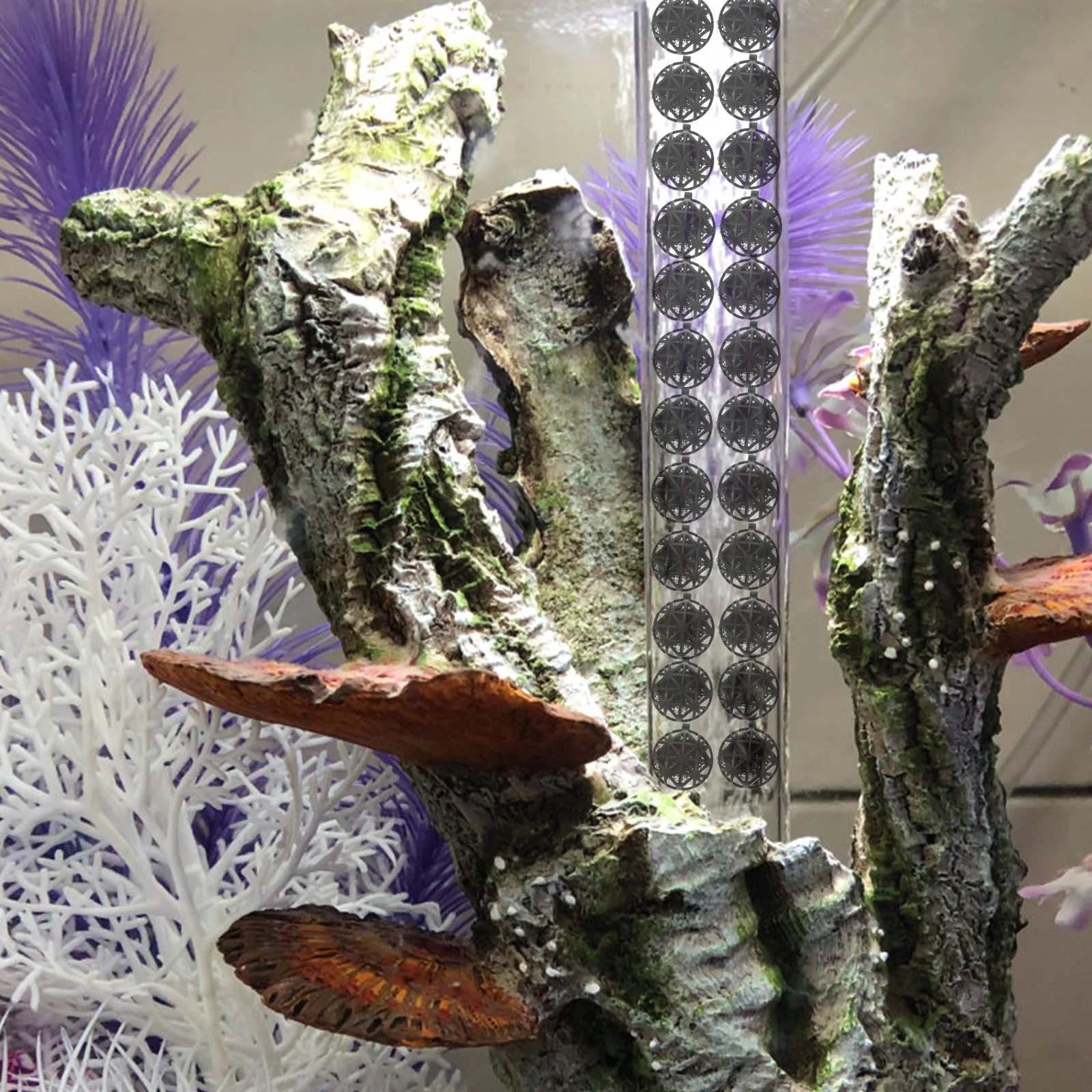 

100pcs Bio Balls Aquarium Filter Media Black For Fish Tank Filtration Oxygenation Purification Water Cleaning Suitable