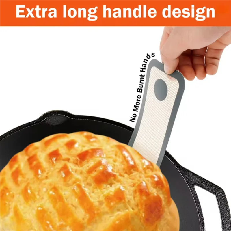 -ABHW 2Pcs Silicone Bread Mat Long Handle High Temperature Resistance Baking Bread Sling Sourdough Baking Mats Kitchen Tool