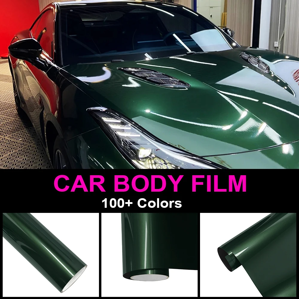 PET Midnight Green Color Premium Car Wrapping Film Scratch-Resistant Durable Colors Change Sticker Motorcycle Vehicle Para Cover