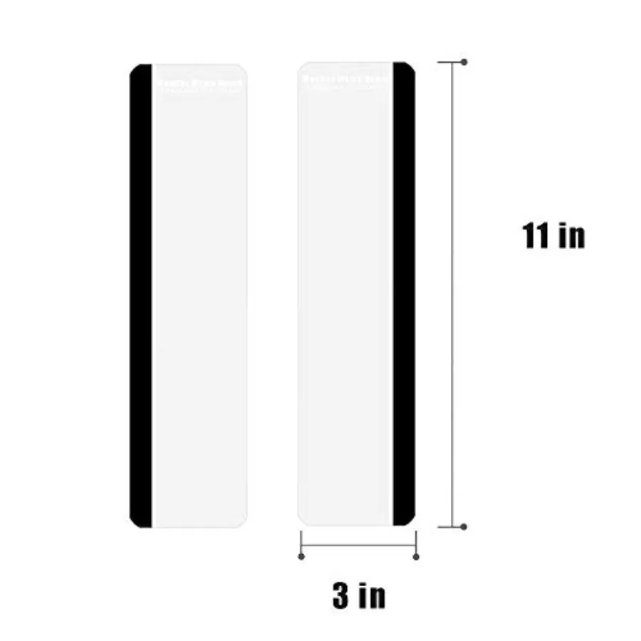 شاشة مذكرة لوحة شاشة الكمبيوتر حامل ملاحظة لاصقة لوحة رسائل شفافة من الأكريليك للمكتب مجموعة واحدة من اليسار واليمين #2