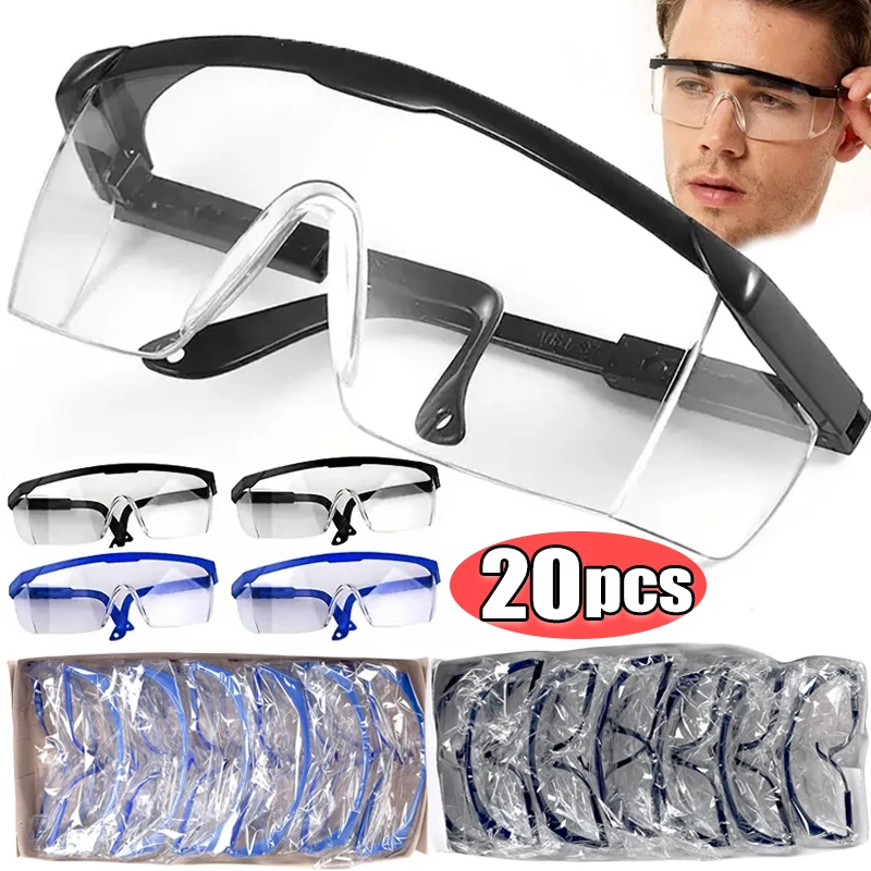 

20pcs Cycling Glasses for Men Women Anti-Splash Eye Protection Work Safety Goggle Outdoor Sunglasses Bike Glasses Windproof