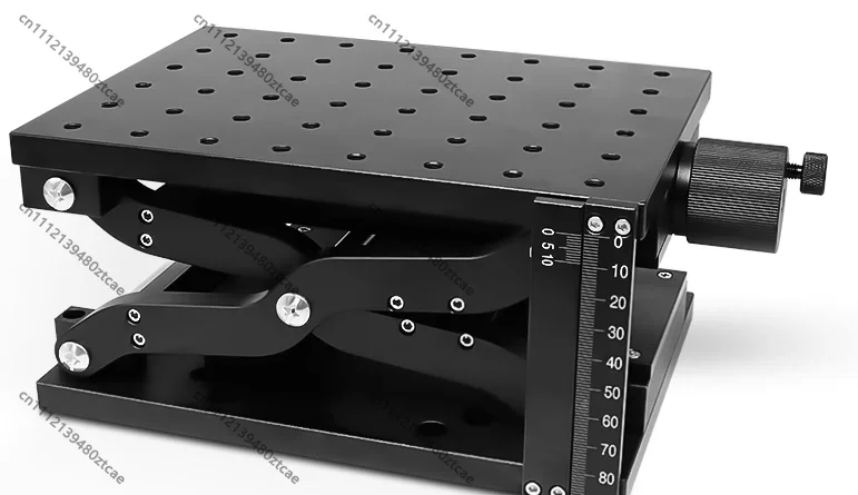 Z-axis Scissor Manual Lift Table Large Stroke Heavy Load Precision Micro Displacement Stage For Optical Experiment