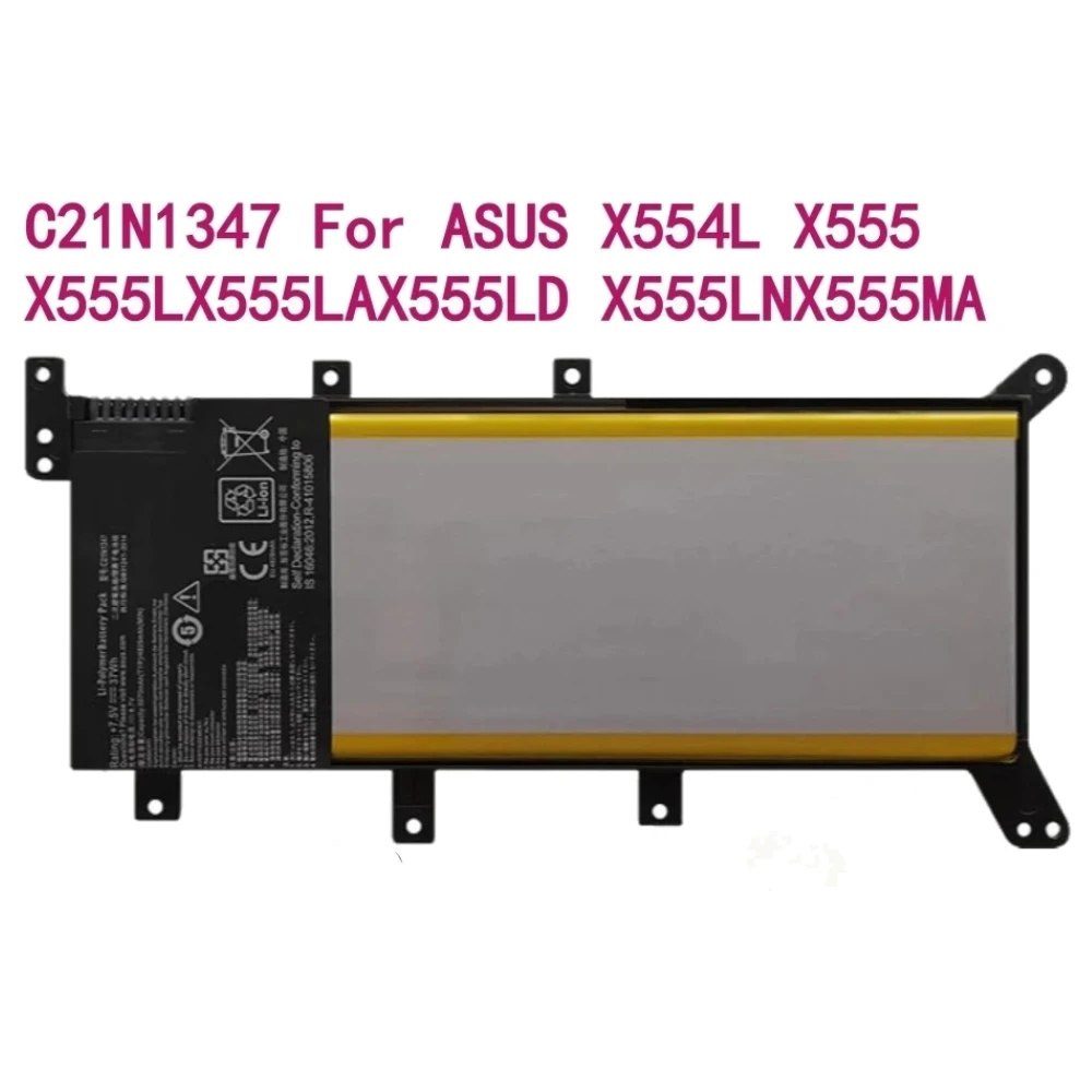 C21N1347 3000mAh/37Wh Laptop Battery for ASUS A555L X554L X555L F555A F555U W519L K555L R556L R557L F555L Y583L VM510L VM590L