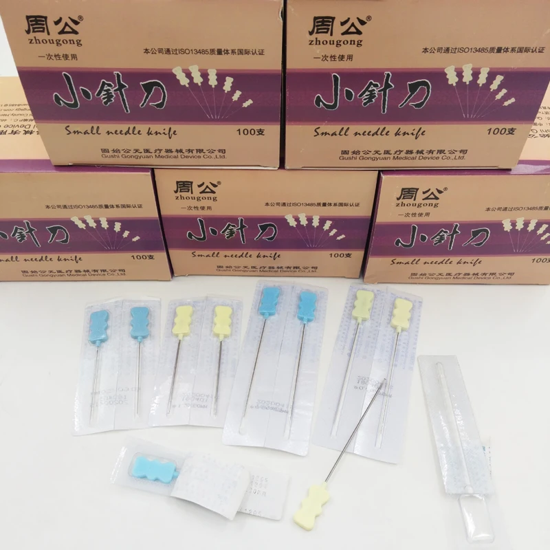 

Disposable Small needle knife Medical Sterile Blade Needle 100 Acupoint Acupuncture Needle Flat scalp Acupotomy Physiotherapy