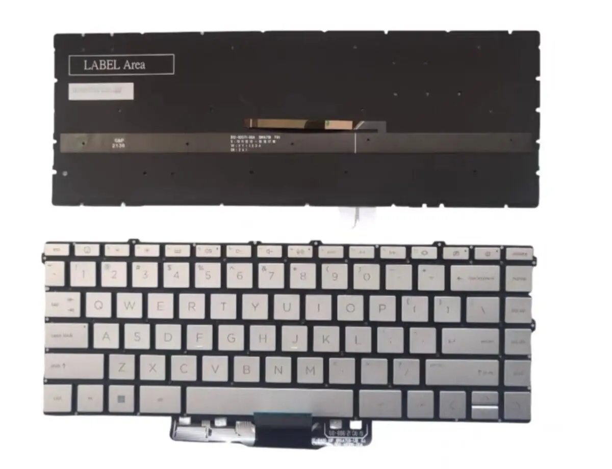 

New Laptop For HP ENVY x360 15-ew0000 15-ew0778ng 15-ew0753ng 15-ew0455ng US Backlit Keyboard Silvert