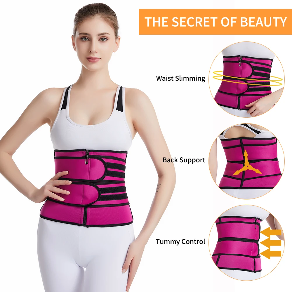 Women Waist Trainer Corsets Cincher Slimming Body Shaper Sport Girdle Workout Shapewear Sauna Sweat Belt Tummy Control Trimmer