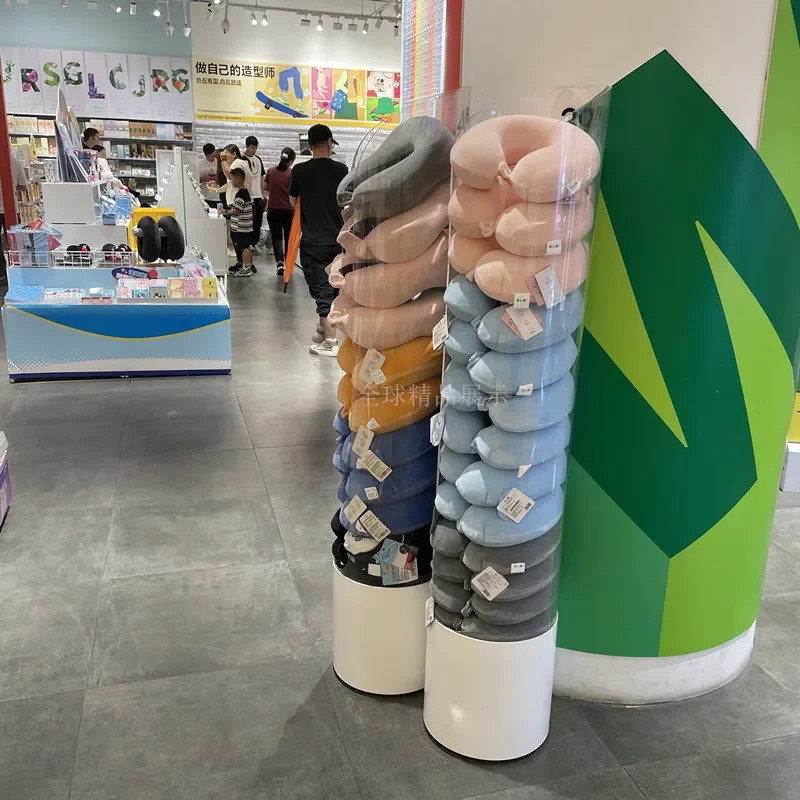 Neck pillow cabinet Aircraft Display cabinet U-shaped pillow Display frame Car Acrylic neck pillow Display cabinet