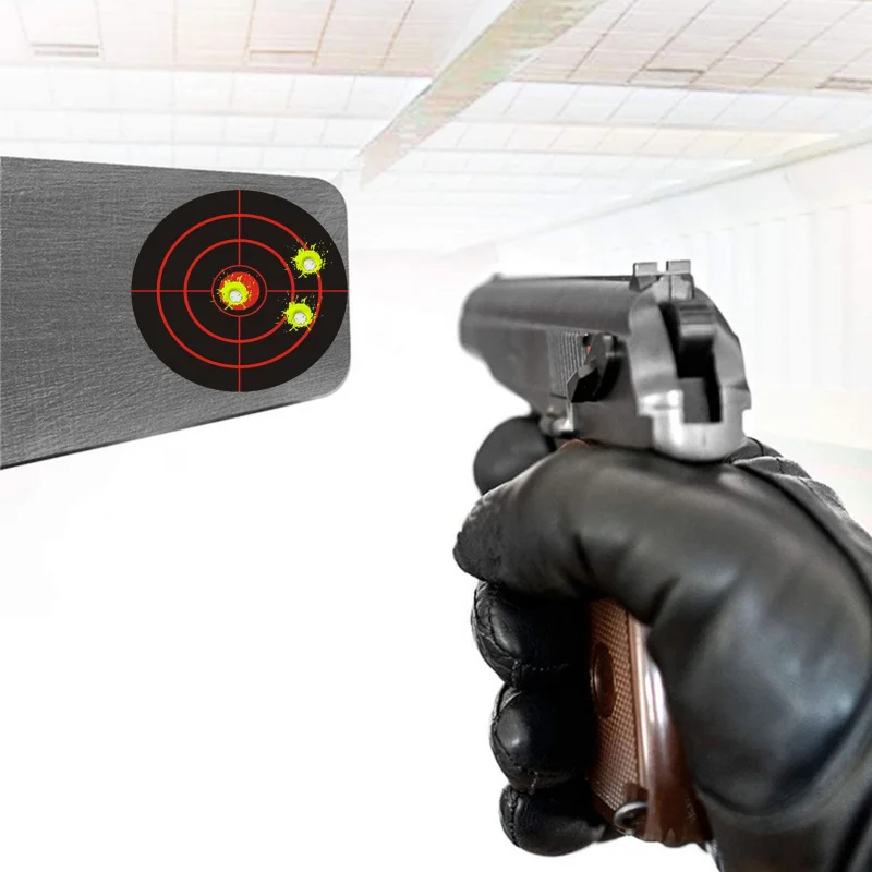 هدف الرماية باللون الأصفر الفلوريسنت مقاس 4 بوصة