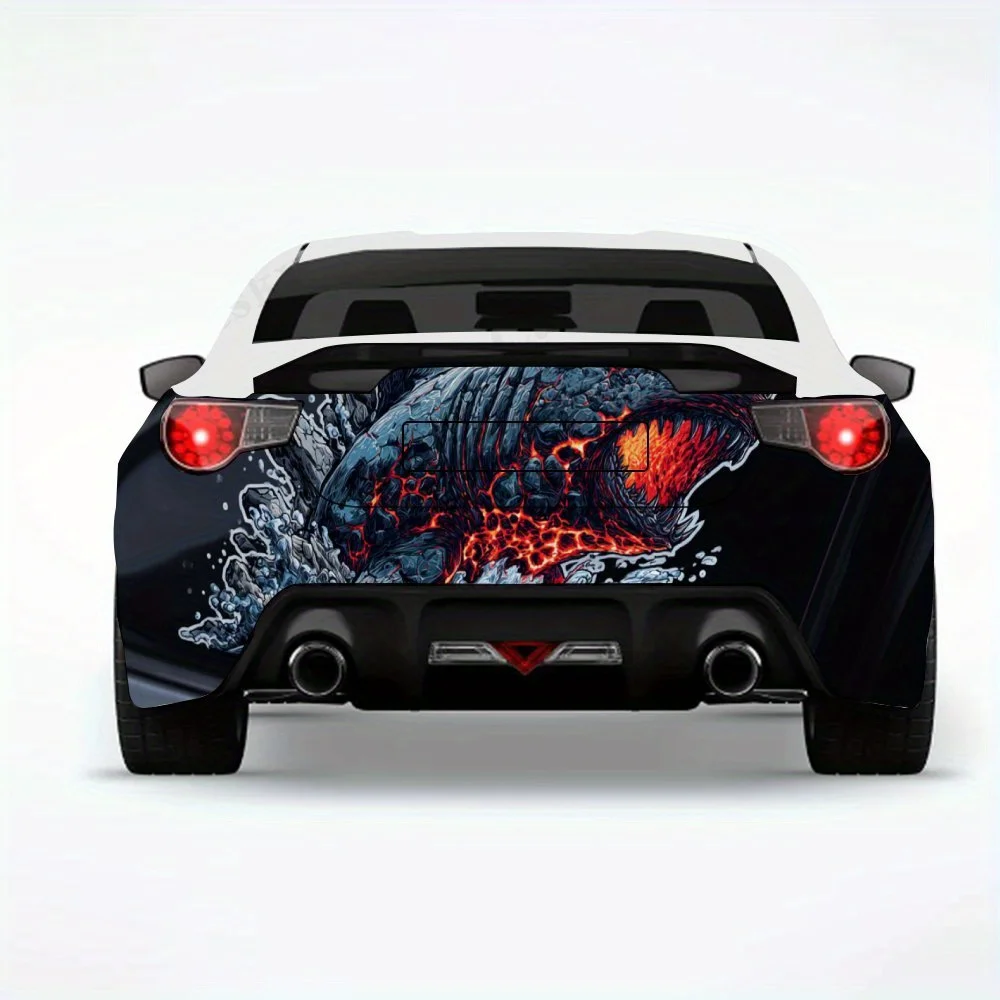 

Lava Shark Emerging - виниловая наклейка на заднюю часть автомобиля, водонепроницаемые самоклеящиеся виниловые наклейки для хвоста и бампера автомобиля, украшение