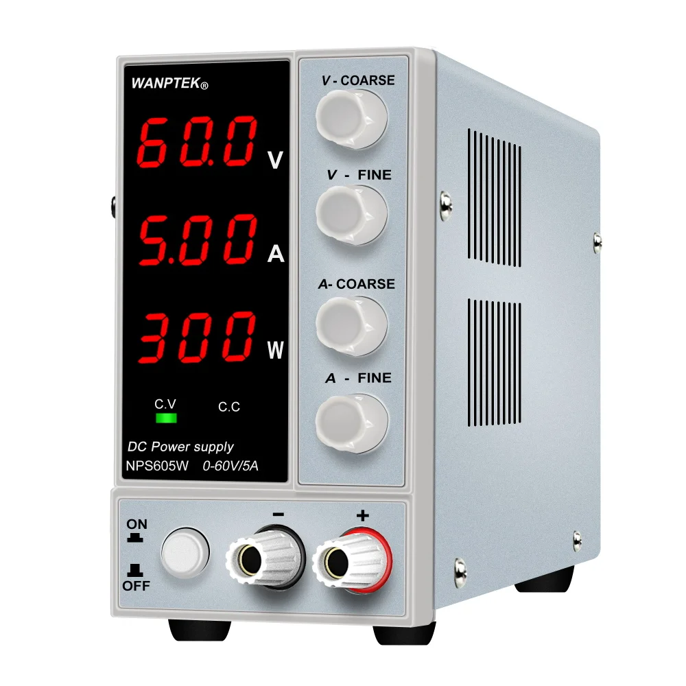 

Laboratory switch power supply Telephone Maintenance NPS605B(3LED) 115v 230V 0~60V 0~5A 300W Repair switch power supply