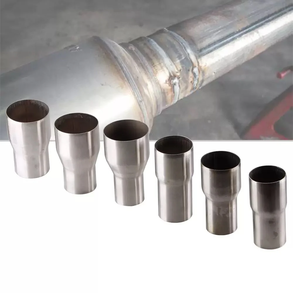 Car and motorcycle modification stainless steel exhaust pipe size change pipe conversion pipe reducer joint connection adapter