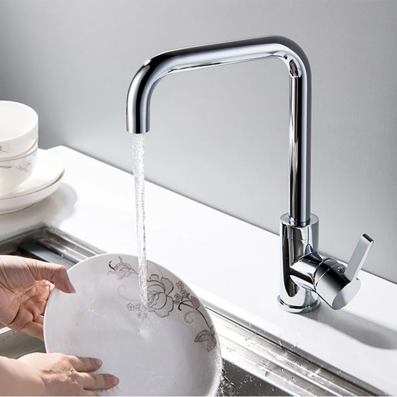 Kitchen Faucets 360 Degree Rotation Outlet Pipe Tap Household Hot & Cold Water Sink Copper Faucet Kitchen Renovation Accessories