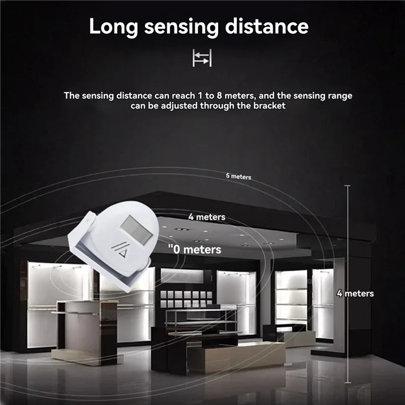 

【Home-Tools!】Wireless Doorbell Alarm Guest Chime Door PIR Motion Sensor Entry For Shop Company Security Protection Alarm
