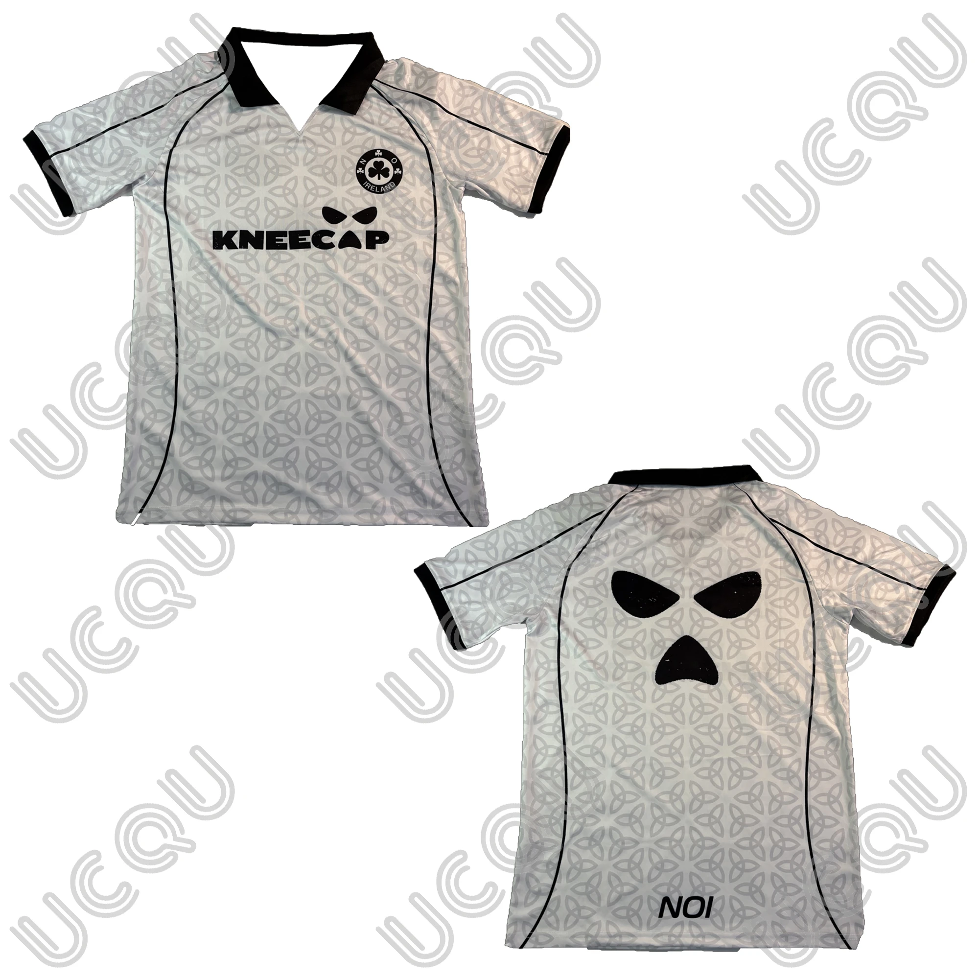 2026 Kneecap Jersey Kneecap White Celtic Knot Jersey Quick-Drying And Breathable Kids Adults V-Neck Polo T-Shirt Tops Clothing