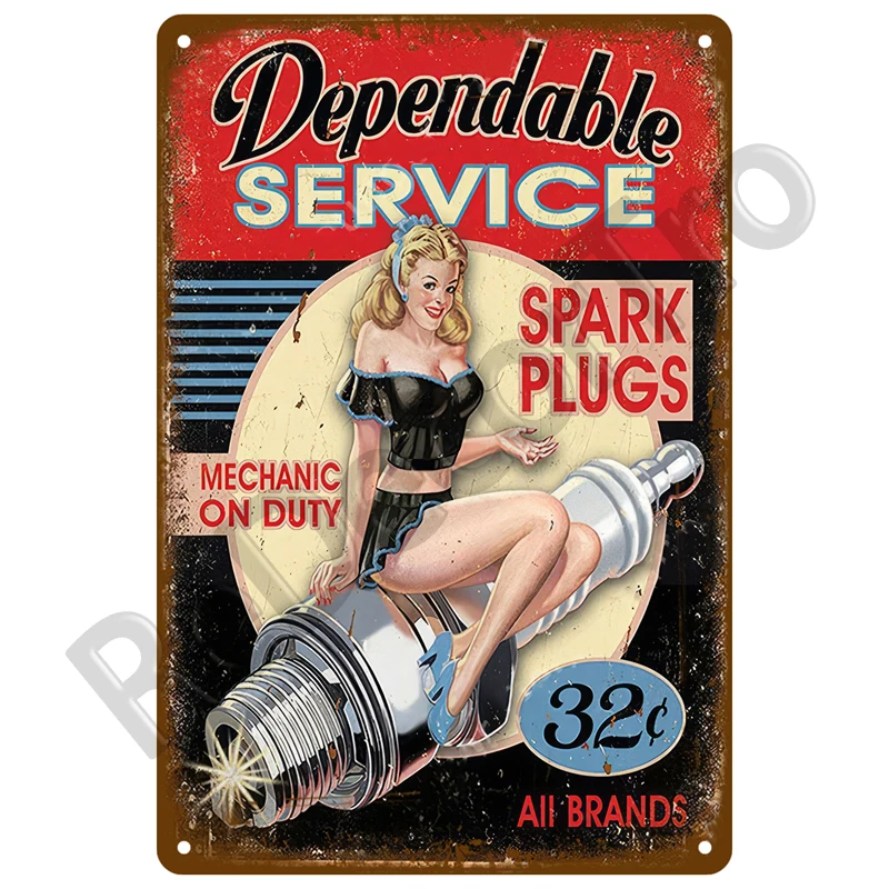 NONE Werkstatt Auto Parts Metal Sign Vintage 5