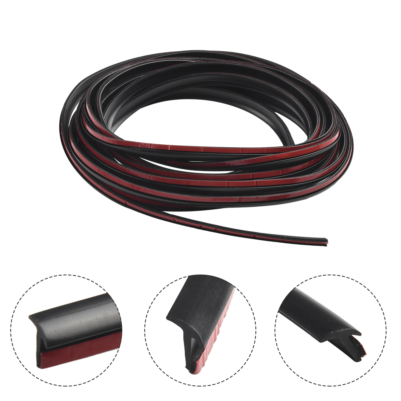 

5 м Автомобильная уплотнительная лента наклонная Т-образная устойчивая к атмосферным воздействиям резиновая универсальная уплотнительная лента 8x10 мм аксессуары для интерьера автомобиля