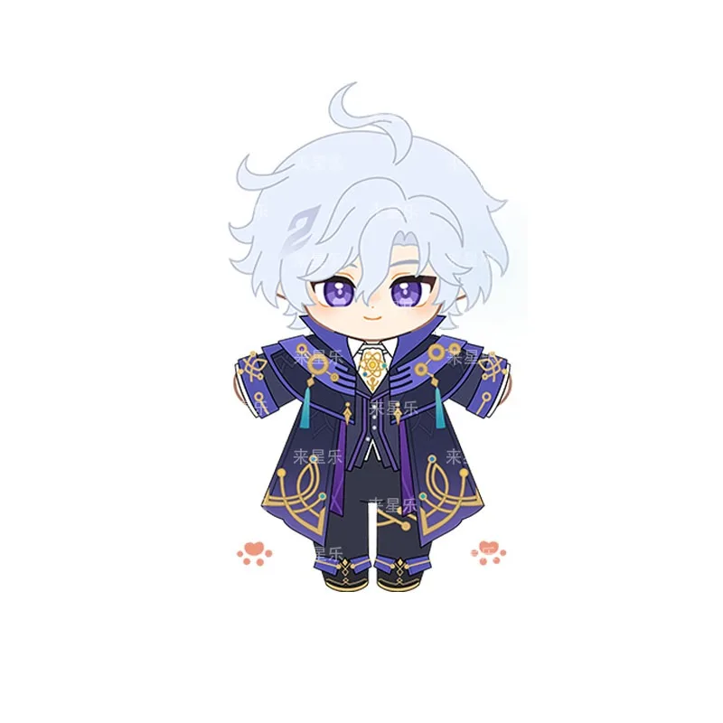 20cm Anime Game Genshin Impact Mitya Kawaii Cosplay Soft Cotton Doll With Clothes Set Cartoon DIY Dress Up Toy Figures Fans Gift