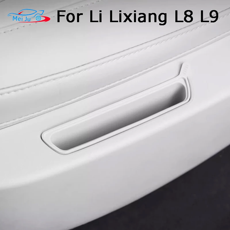 For Li Lixiang L8 L9 2022 2023 2024 Car Styling Second Row Seat Phone Slot Storage Mat Silicone Storage Box Auto Accessories