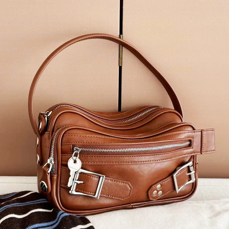 

England Style Box Camera Bags For Women Luxury Designer Handbag Purses 2026 New In PU Multiple Pockets Top Handle Small Shoulder