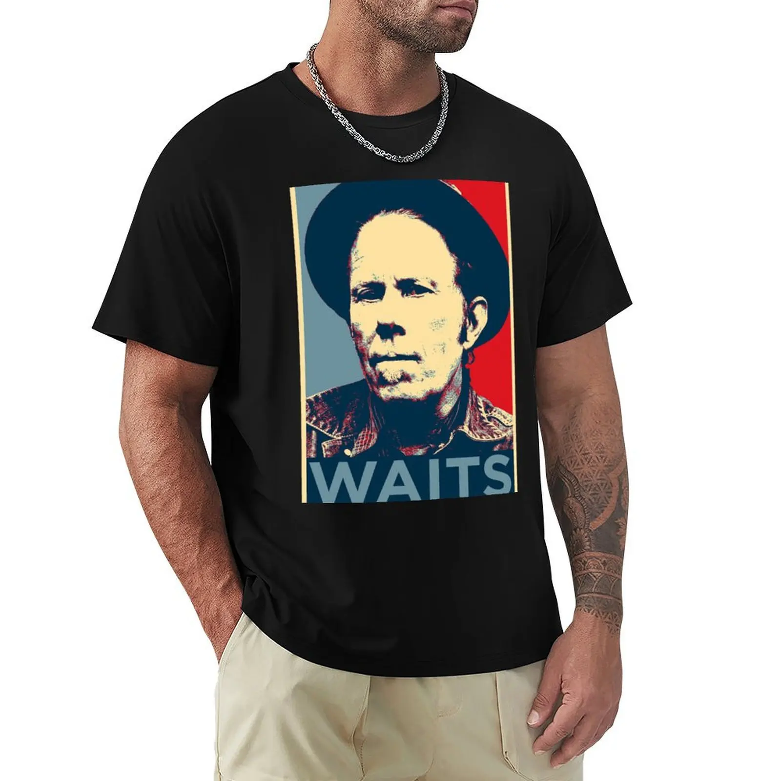 

TOM-WAITS T-Shirt football t shirt oversized quick drying men clothes