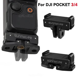 Quick Release Mount Adapter With 1/4 Screw Hole For DJI Osmo Pocket 3/4 Adapter Extension Bracket Accessories