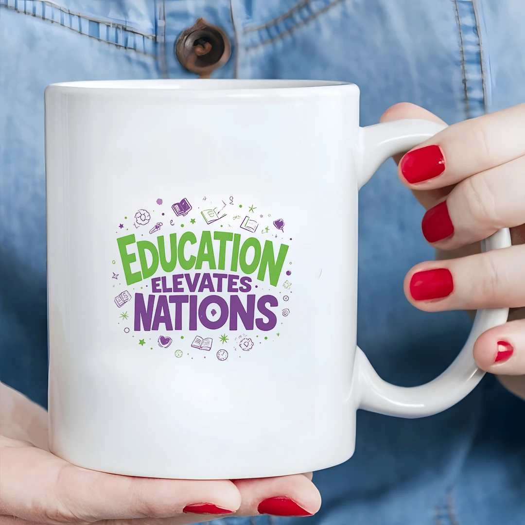 

11oz Coffee Mug + Educational Power Theme Cup Educational Illustration Cup Christmas Gift Home Office Cup
