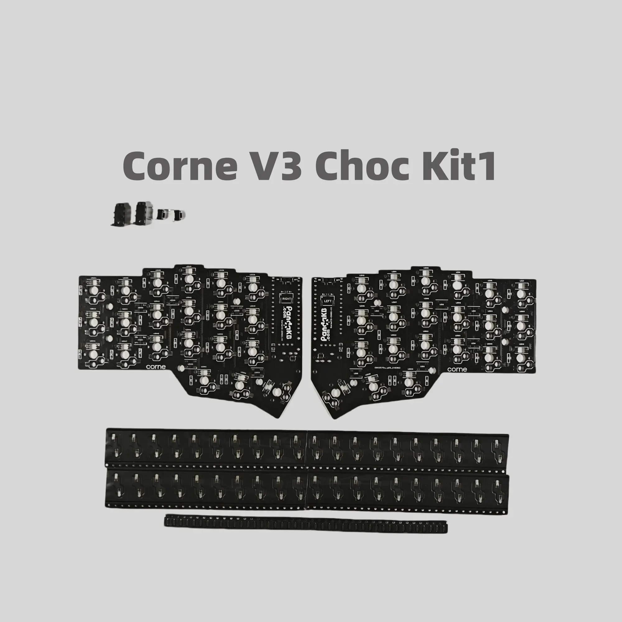 カスタムロープロファイルキーボードキット,corne v3 choc,kailh choc,v1/v2分割キーボード,crkbdメカニカルキーボードアクセサリー