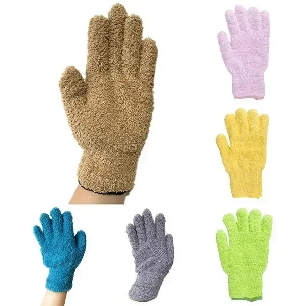 Microfiber Plant Dusting Gloves, Reusable Leaf Cleaning Gloves for Houseplants