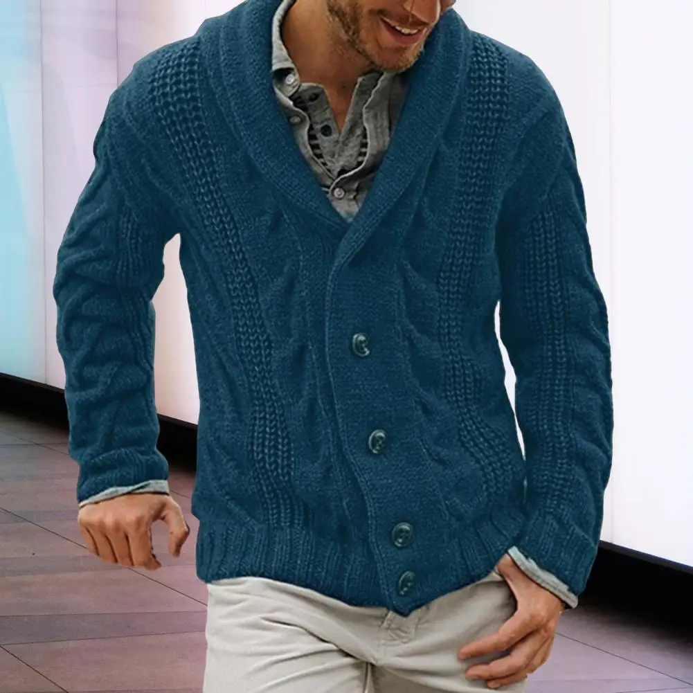 Veste pull en coton mélangé pour hommes, cardigan polyvalent, mode automne et hiver