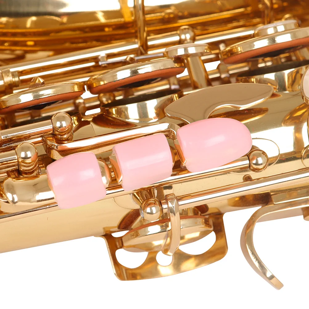 

6Pcs Saxophone Side Key Protective Pads Stable Installation No Slip Design Easy to Carry Replacement Covers for All Sax Types