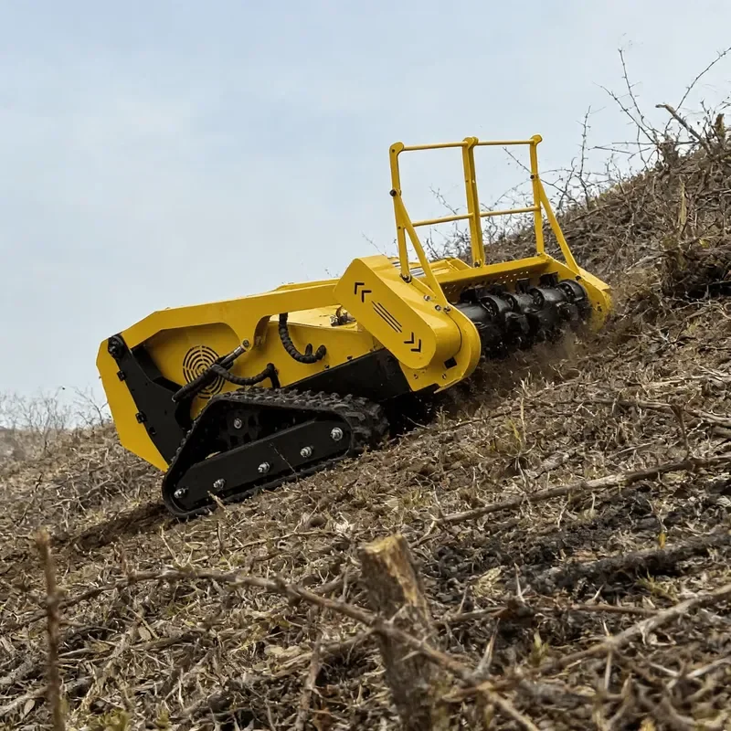 Industrial Remote Control Tracked Mower for Forest Cleaning and Land Clearing Powered RC Grass & Brush Cutter