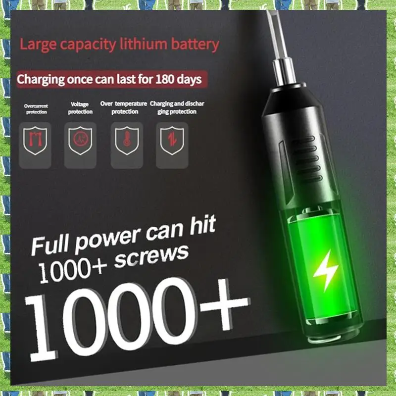 

FTS Electric Screwdriver,Automatic Home Repair Tool Kit With Led Light,USB Rechargeable Cordless Magnetic Screwdriver