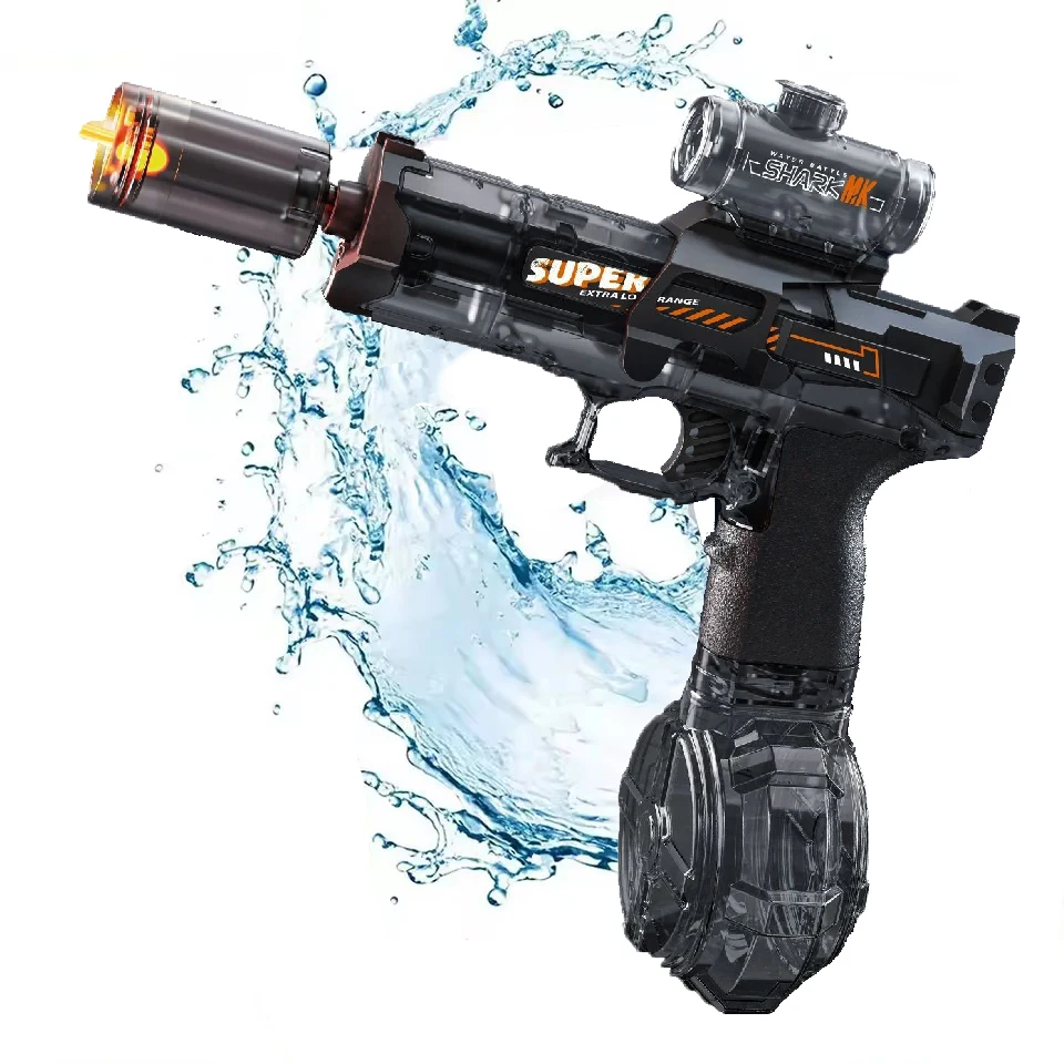 Elektrische Wasserpistole Spielzeug mit LED-Licht emittierende automatische Sensor Lichter Wasserpistole Sommer Outdoor Strand Pool Spielzeug für Kinder