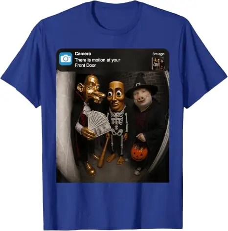 Tung Sahur Neegy Meme Doorbell John Pork Halloween-Kostüm Premium Weiches Baumwoll-T-Shirt Y2k Joke Brainrot Crew Persönlichkeitskleidung – Detail 13