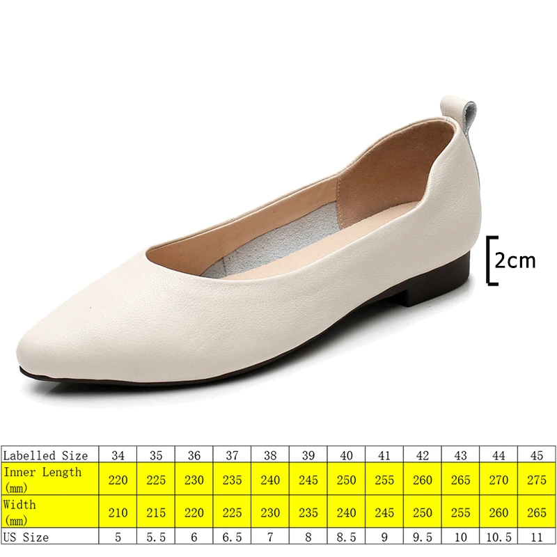 Koznoy 2cm Wedge Sandals Ladies Pint Toe Platform Flats Comfy Fashion Loafer Summer Slip on Women Natural Genuine Leather Shoes