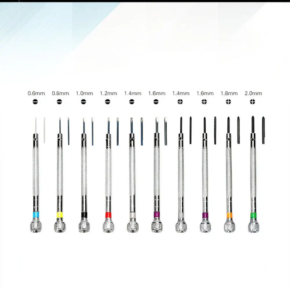Watchmaker Repair Tool Set Professional Micro Screwdriver Kit Flat And Phillips Heads For Eyeglasses Instrument